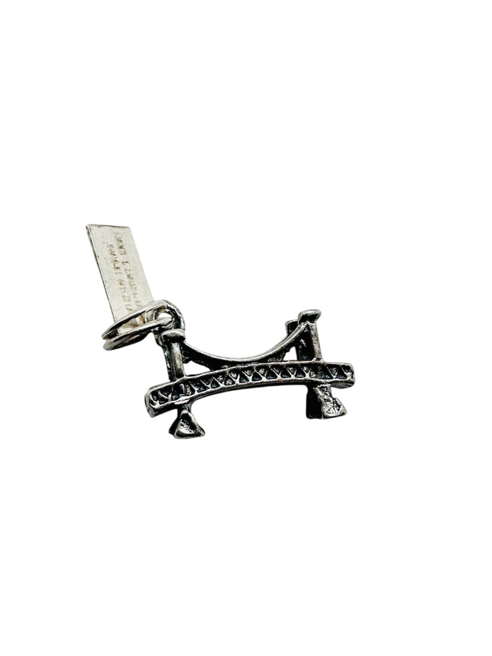 Vintage Sterling Silver San Francisco Bay Bridge Charm Mini Pendant Collectible